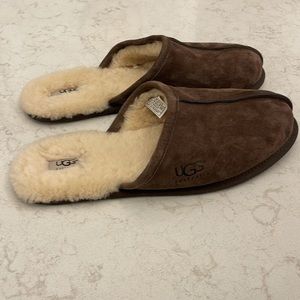 Ugg Scuff Sheepskin Suede Sherpa Lined Slippers 14